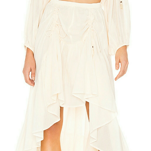 Spell Ruched Seashell Skirt ×SOLD× - Picture 3 of 6